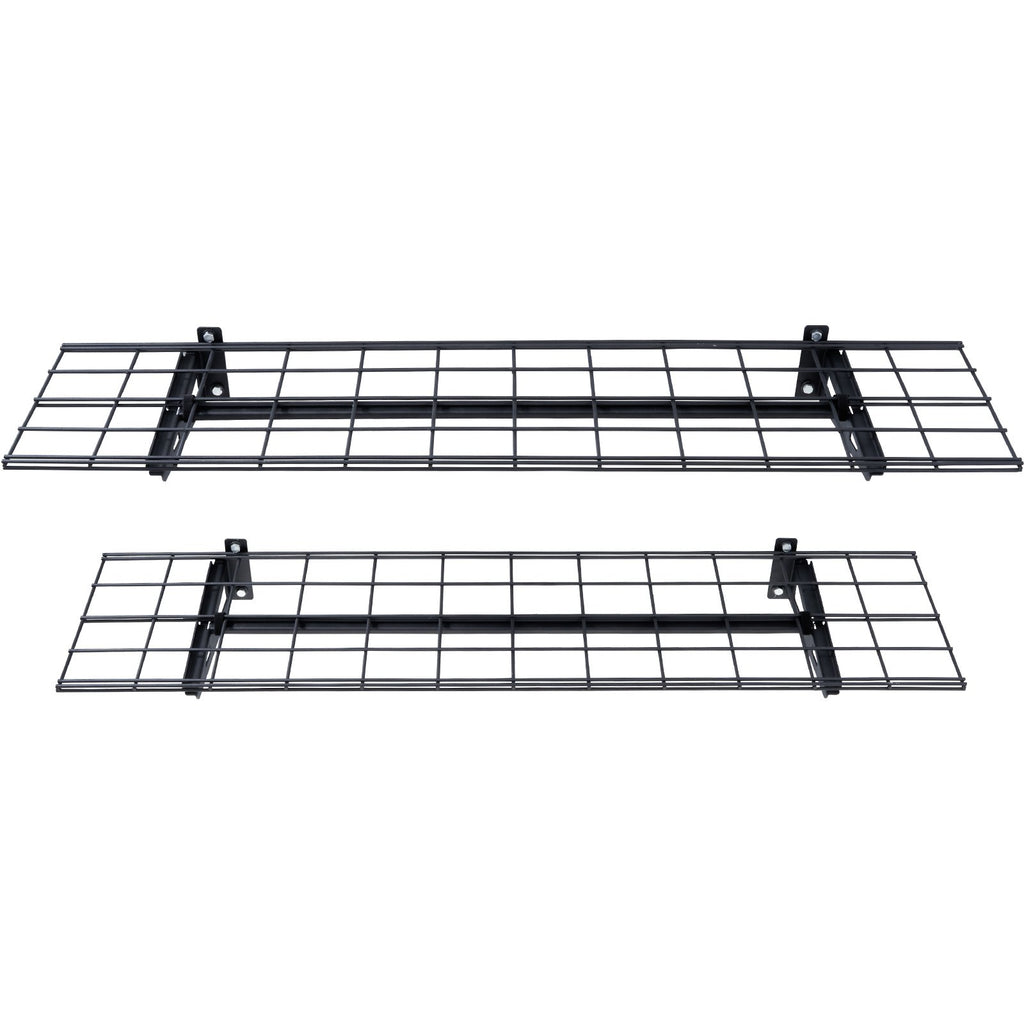 Wall Mounted Garage Shelves 2-Pack, 4 x 1 ft Steel, 400 lb Total – image 1