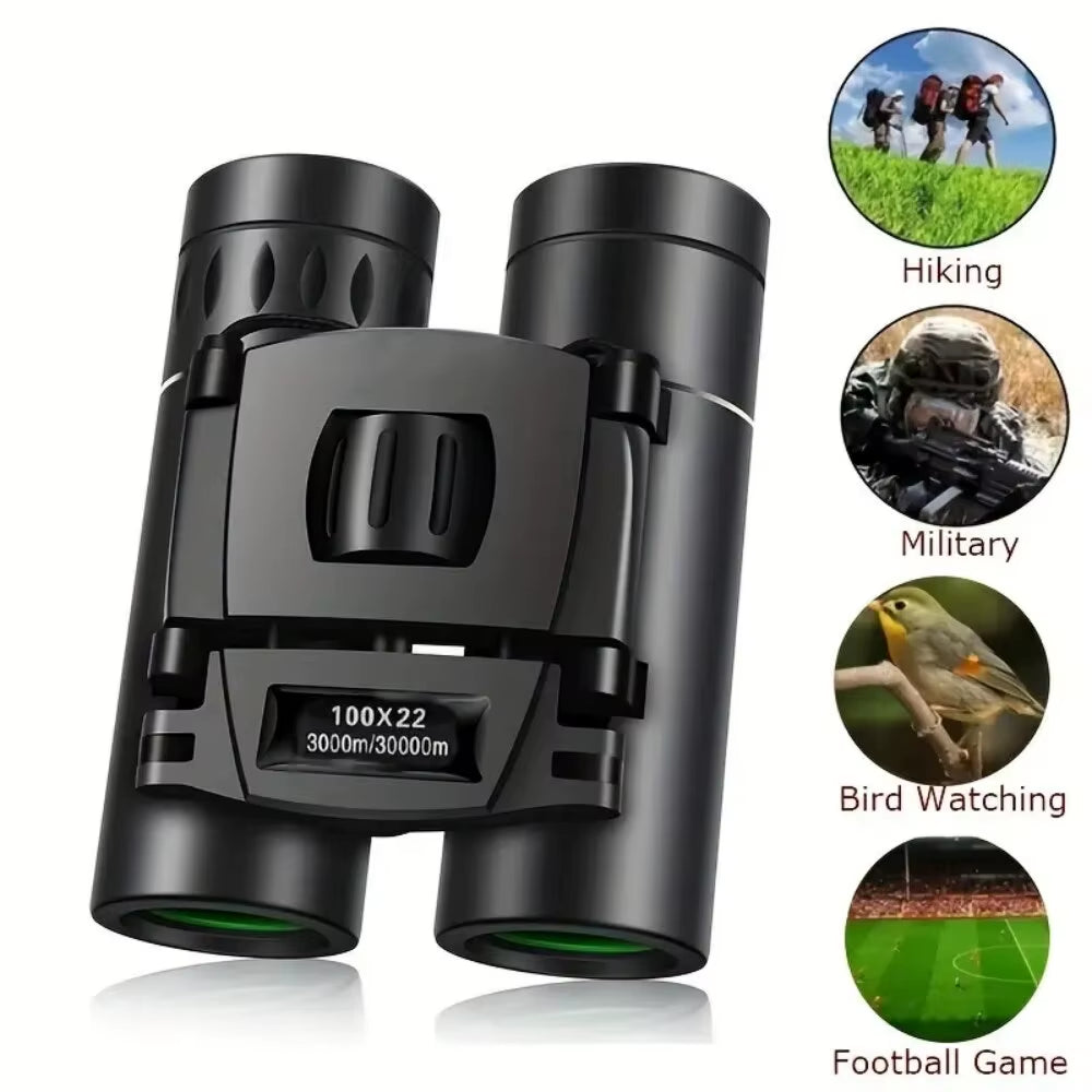 Compact Portable Binoculars for Hiking & Camping