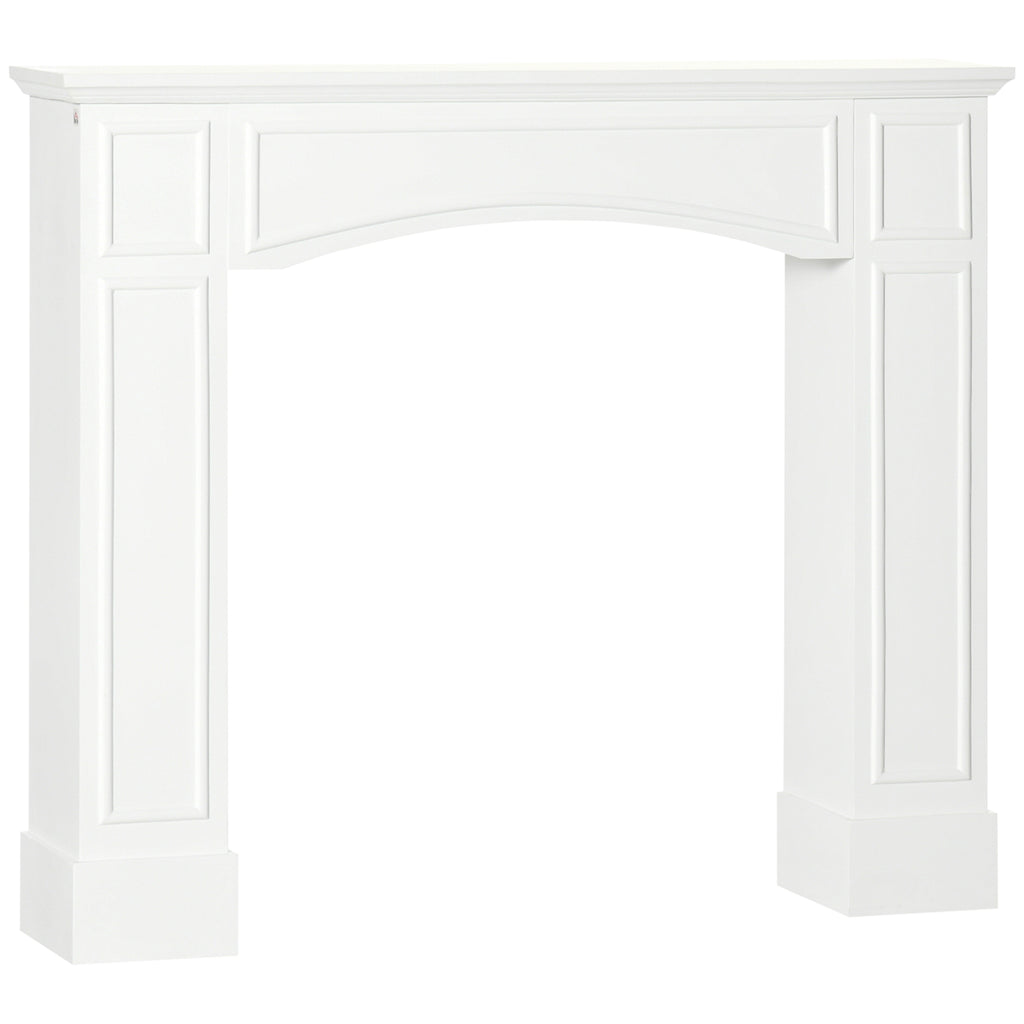 White Faux Fireplace Mantel Surround, 45 Inch – image 1