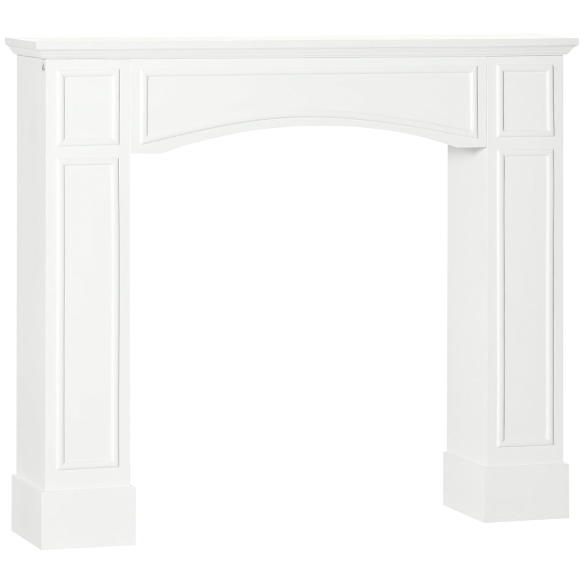 White Faux Fireplace Mantel Surround, 45 Inch – image 1