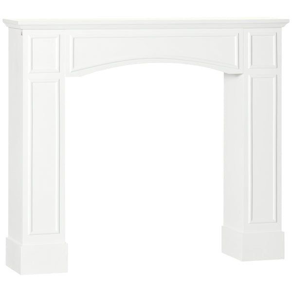 White Faux Fireplace Mantel Surround, 45 Inch – image 1