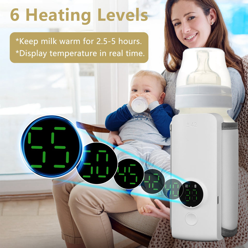 Portable Bottle Warmer with 6 Heat Settings, USB Rechargeable – image 9