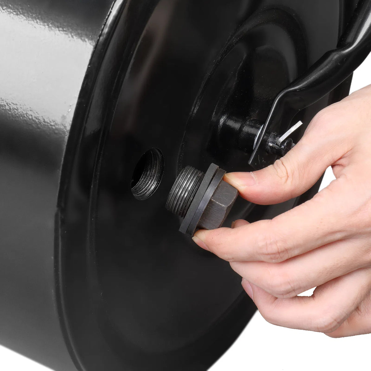 Lawn Roller 19.5 in Steel Drum, Push or Tow, 10 Gal Water Fill