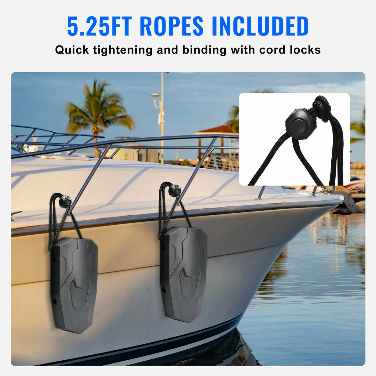 EVA Foam Boat Fenders with Ropes and Storage Bag, 2-Pack – image 5