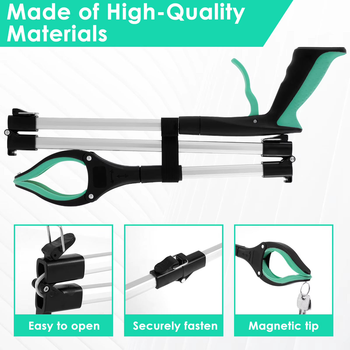 Litter Picker Grabber - Foldable 43 in Reacher with Rotating Jaw – image 6
