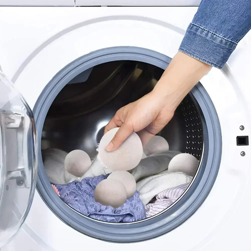 Wool Dryer Balls - 6 Pack XL 7cm Reusable Fabric Softener – image 3