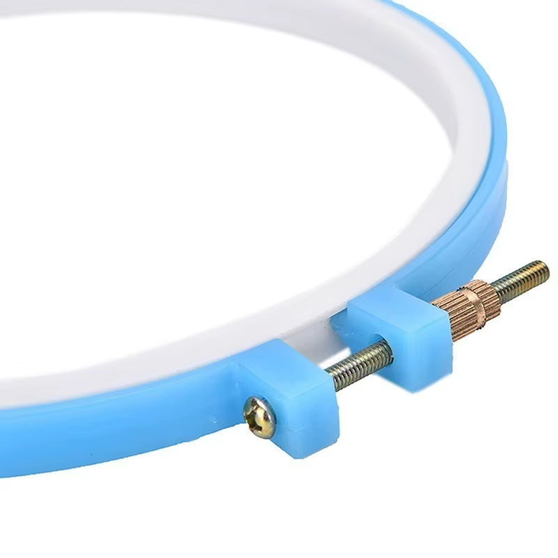 Embroidery Hoop Set 5-Piece Adjustable Plastic Cross Stitch Hoops – image 6