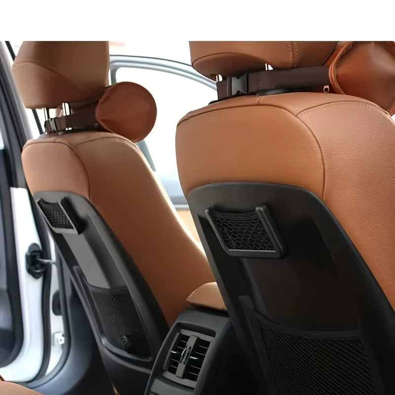 3-Pack Adhesive Mesh Pocket Car Organizers – image 2