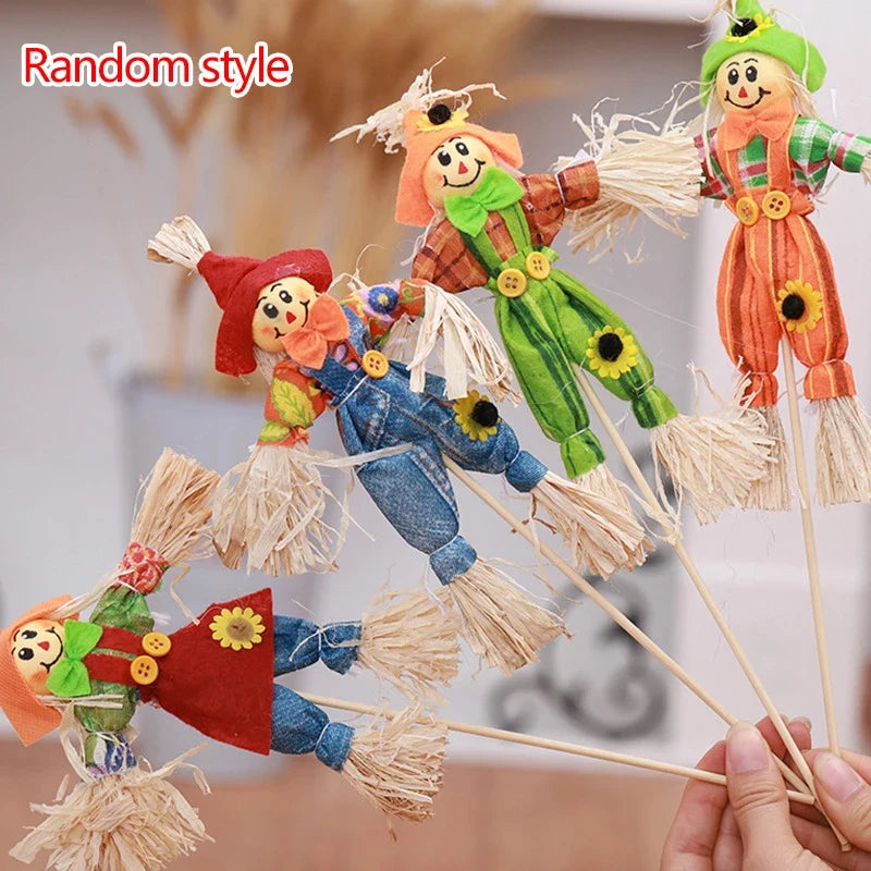 Scarecrow Decoration – Small Autumn Harvest Figure for Fall Decor – image 2