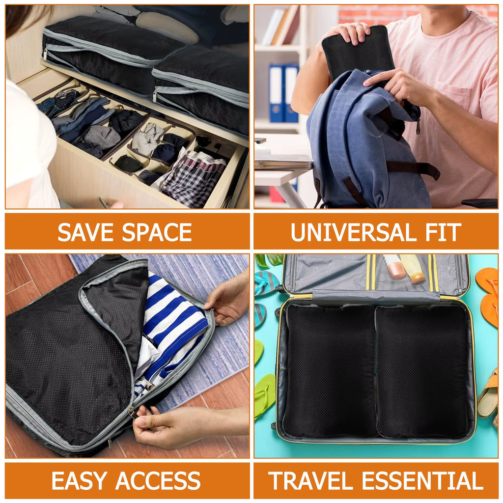 Compression Packing Cubes 4-Piece Set for Travel Luggage – image 6