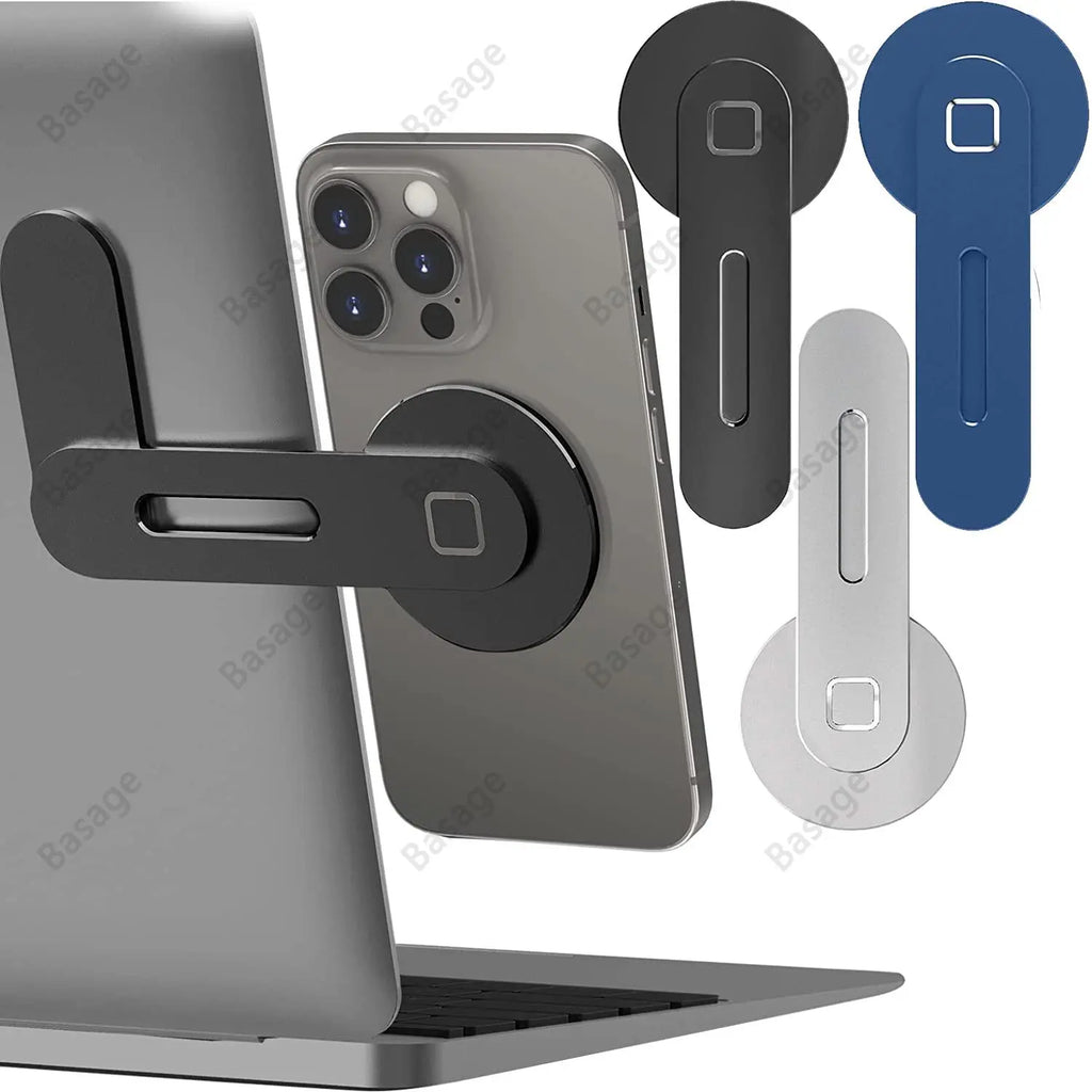 Magnetic Monitor Phone Mount - Foldable Side Phone Holder – image 2