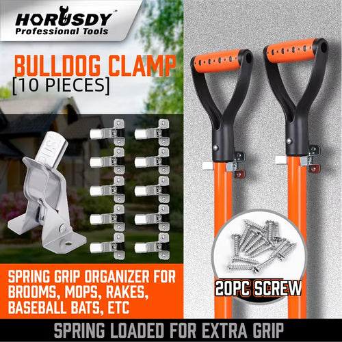 10-Pack Wall-Mount Garden Tool Holders – image 2