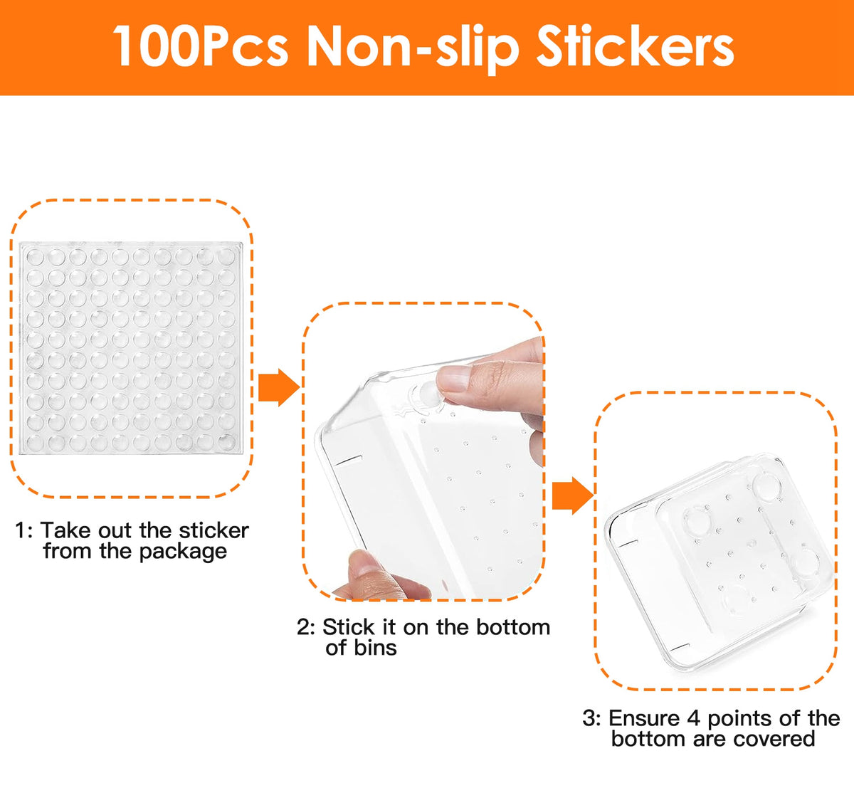 25-Piece Clear Drawer Organizer Tray Set – image 4