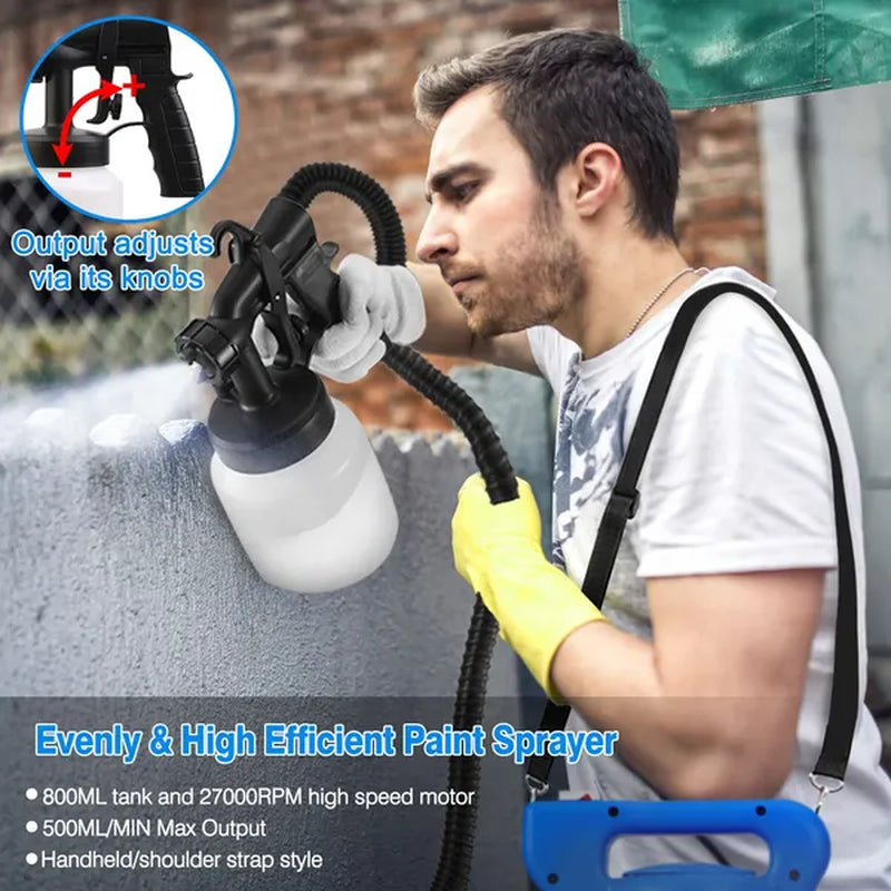 650W HVLP Paint Sprayer, 800 ml with 3 Spray Patterns – image 4