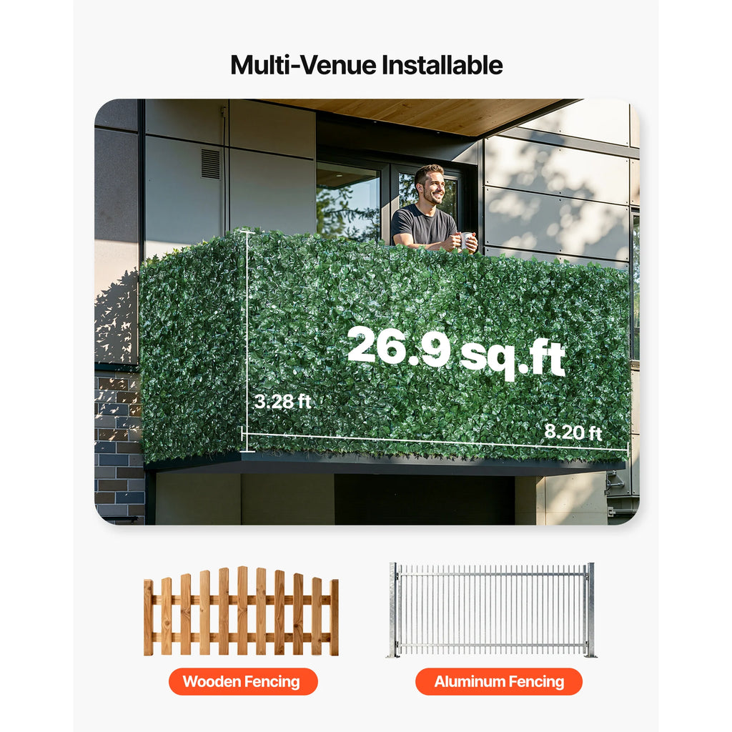 Ivy Privacy Fence Screen 39 x 98 in - Artificial Hedge Wall – image 5
