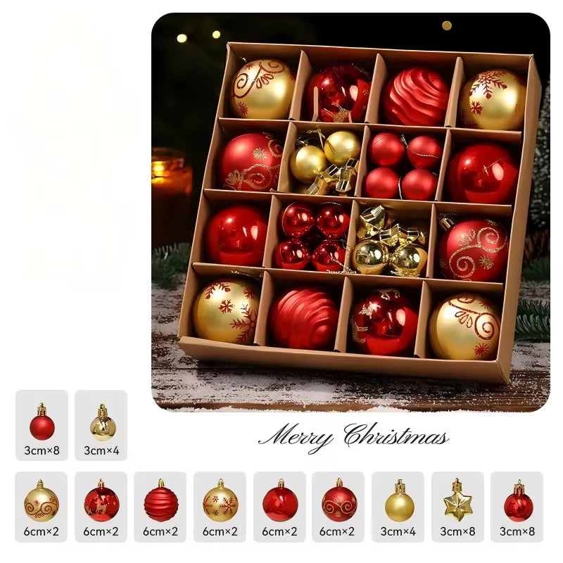 44-Piece Christmas Ball Ornament Set – image 4
