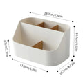 5-Compartment Desk Organizer Box with Removable Dividers