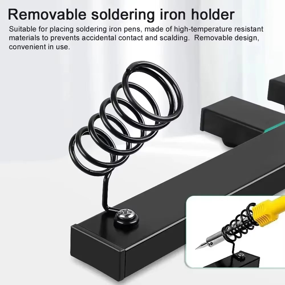 360° Rotating PCB Holder Jig, Adjustable Soldering Clamp Stand – image 4