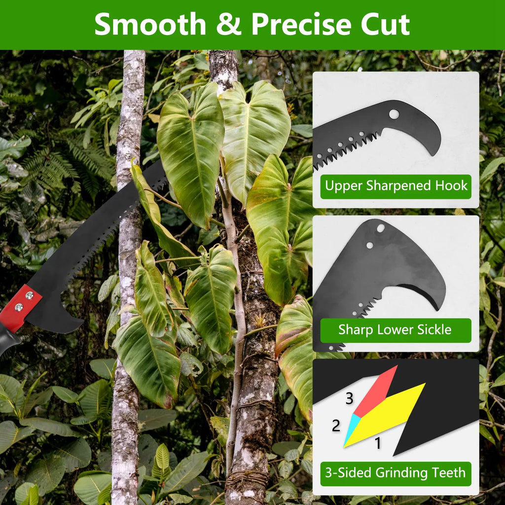 Extendable Manual Pole Saw and Tree Pruner, Up to 28 ft Reach – image 8