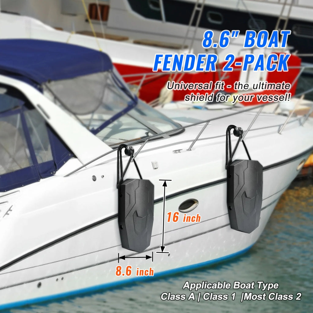 EVA Foam Boat Fenders with Ropes and Storage Bag, 2-Pack – image 2