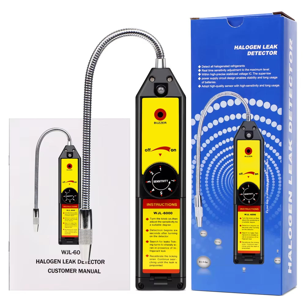 Refrigerant Leak Detector - Freon Halogen Gas Leak Tester for AC Systems
