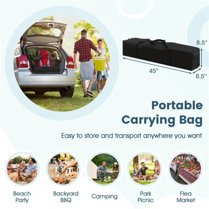 14 x 9.2 ft Pop-Up Canopy Tent with Sidewalls and Awning – image 7