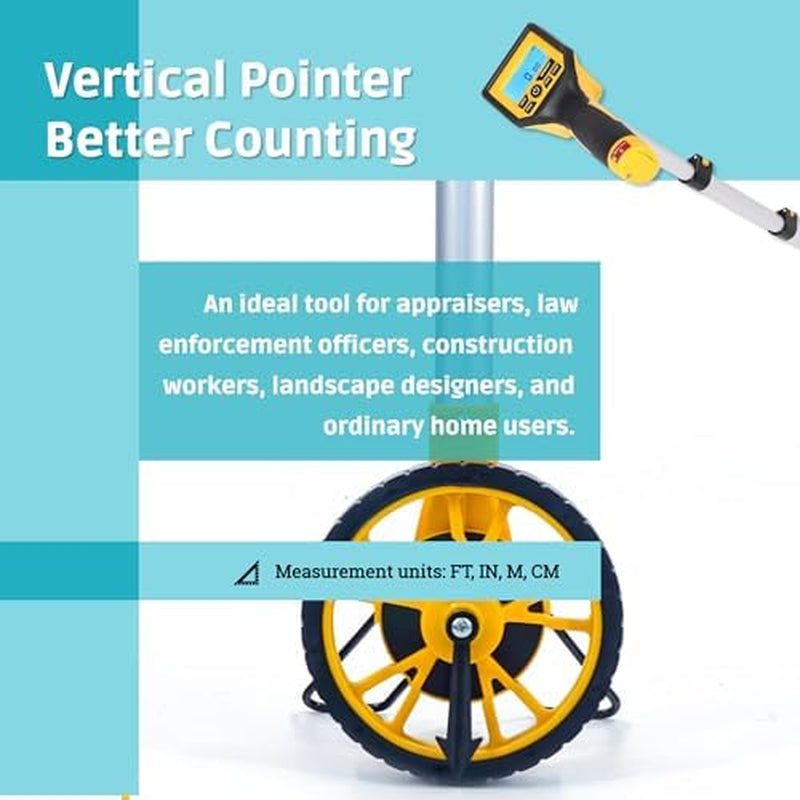 Measuring Wheel in Feet and Inches, Portable Distance Measure Wheel – image 6