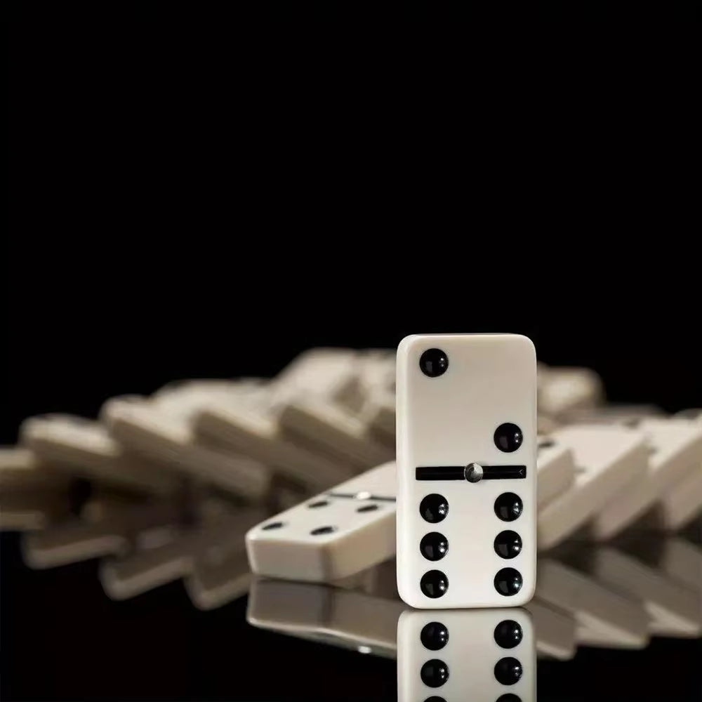 Dominoes Set Double Six in Wooden Box, 28 Pieces – image 7