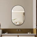 36 x 24 in Black Framed Bathroom Vanity Mirror, Vertical or Horizontal – image 1