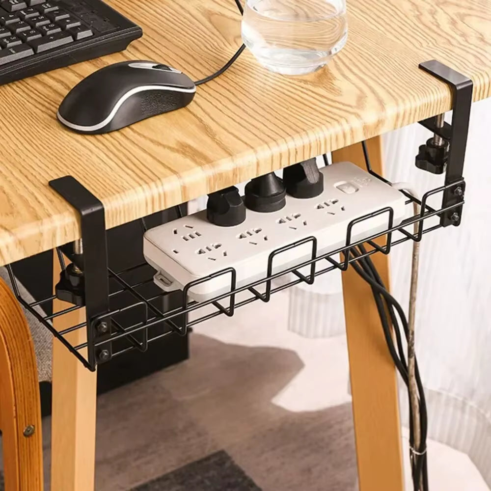 Metal Under Desk Cable Tray, No-Drill Wire Organizer – image 2