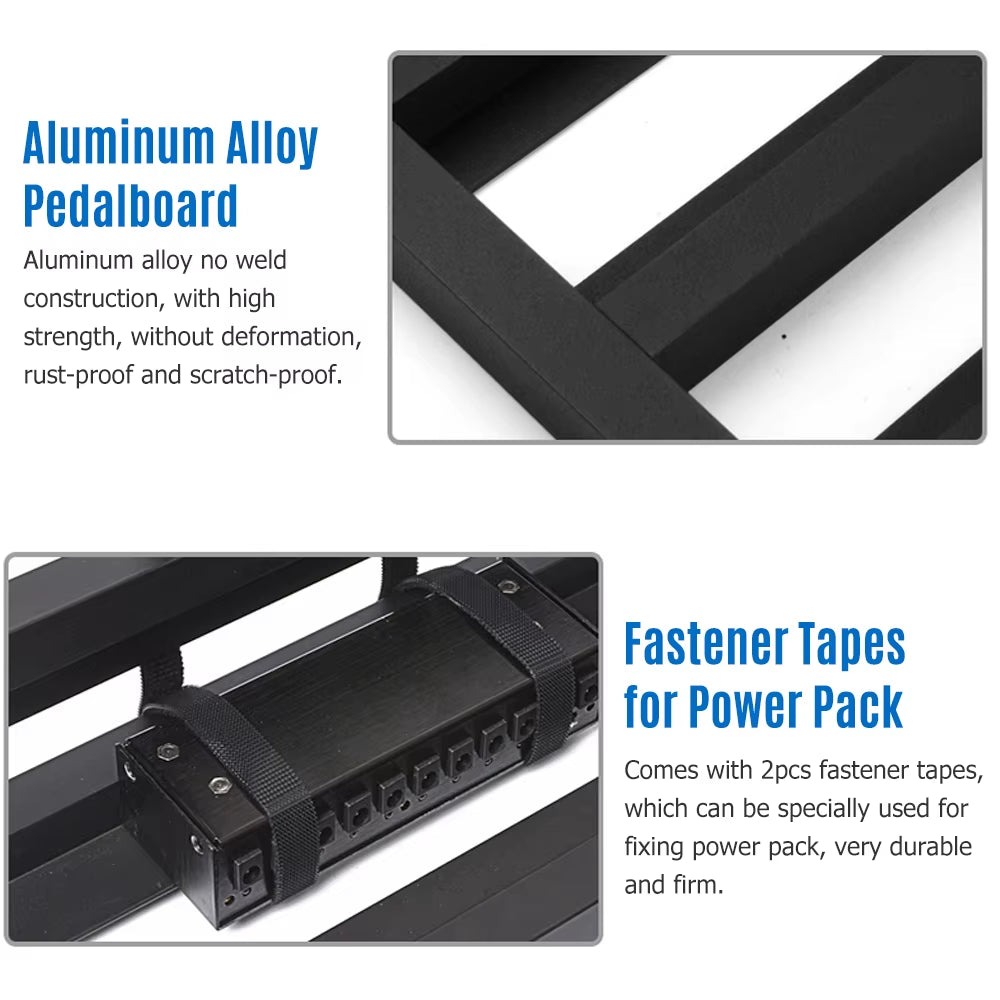 Aluminum Guitar Pedalboard with Padded Carry Bag – image 6
