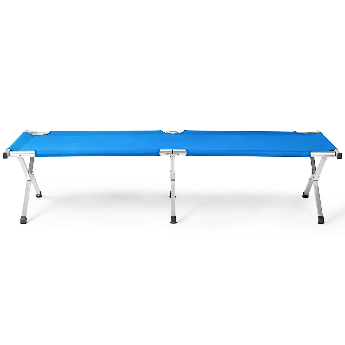 Aluminum Folding Camping Cot with Carry Bag, Blue – image 7