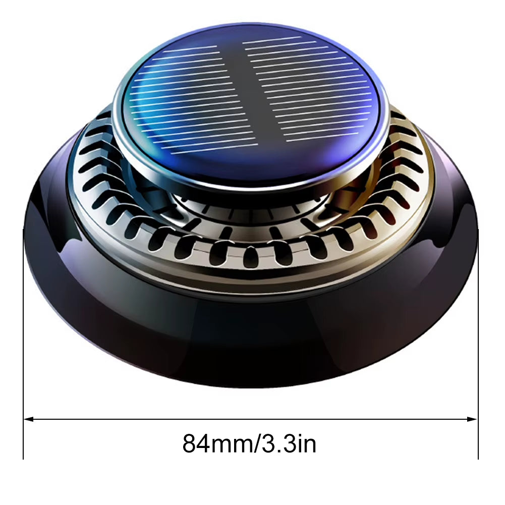 Solar Rotating Car Air Freshener - Dashboard Aromatherapy Diffuser