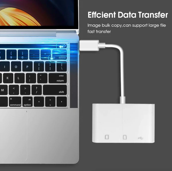 USB C SD Card Reader - 3-in-1 SD/TF Reader with USB-A Port – image 4