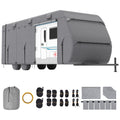 Travel Trailer Cover for 22-24 Ft RVs, 4-Layer with Tire Covers