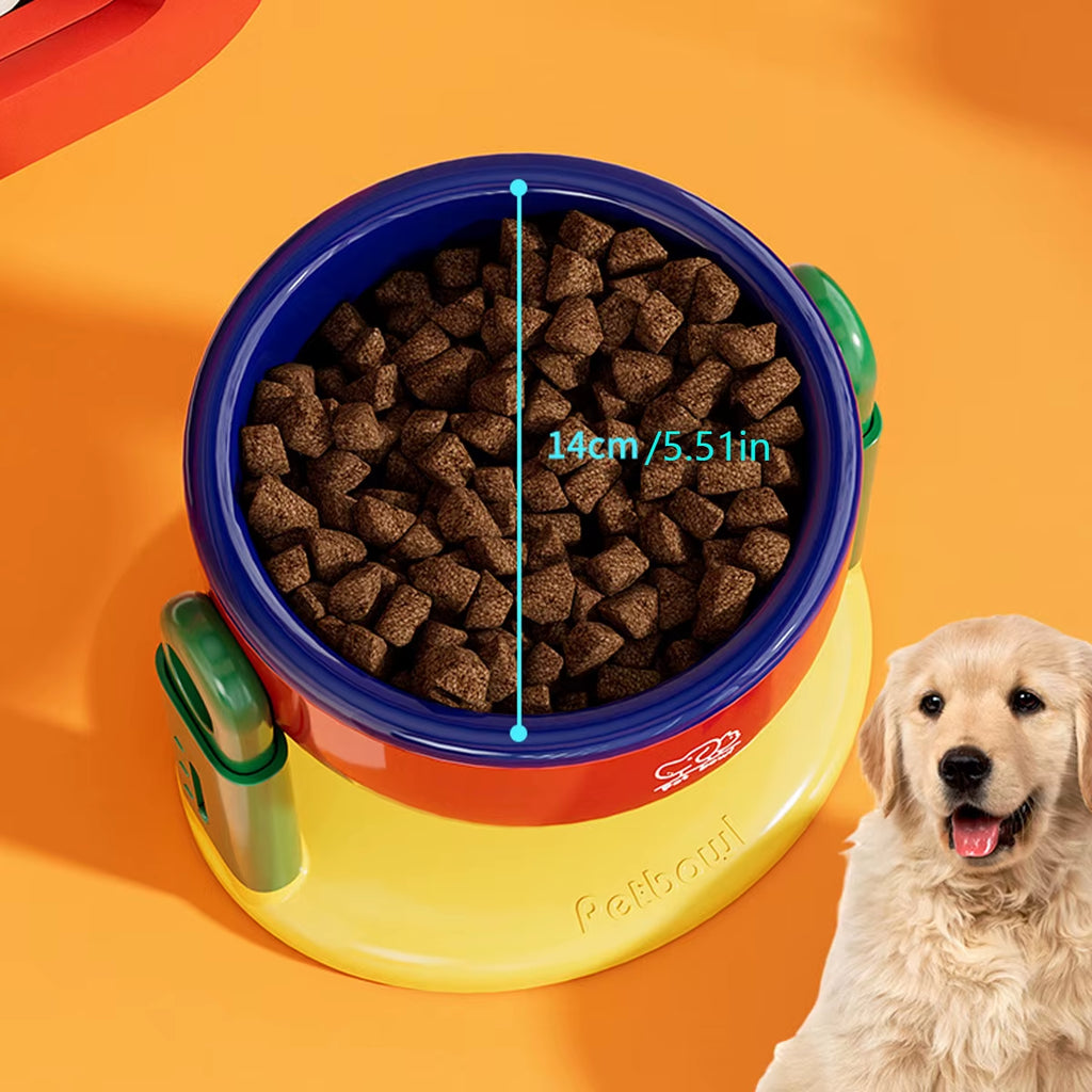 Suction Cup Pet Bowl - Adjustable Height Cat & Dog Dish