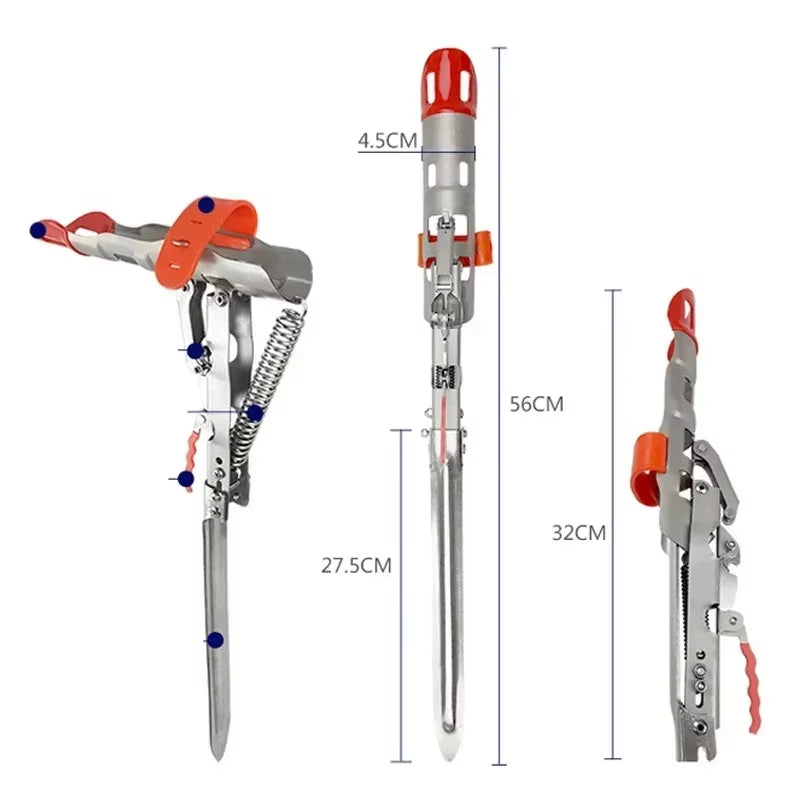 Spring Fishing Rod Holder - Automatic Folding Pole Stand