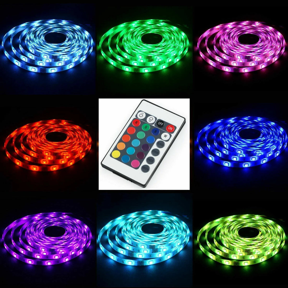 USB LED Strip Lights for TV Backlight, RGB 5050 with Remote – image 11