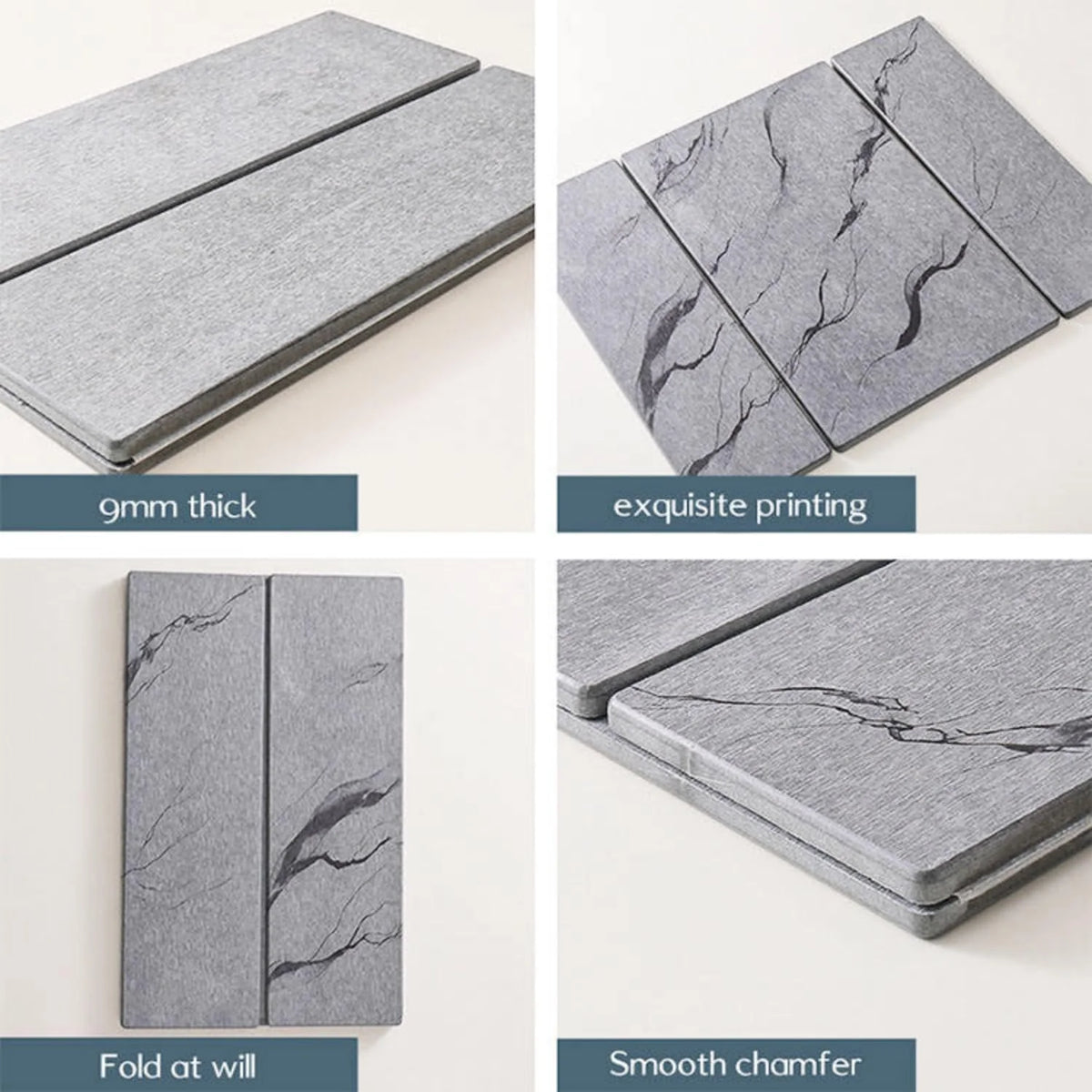 Diatomaceous Earth Dish Drying Mat, Tri-Fold 9 mm Stone Mat – image 6