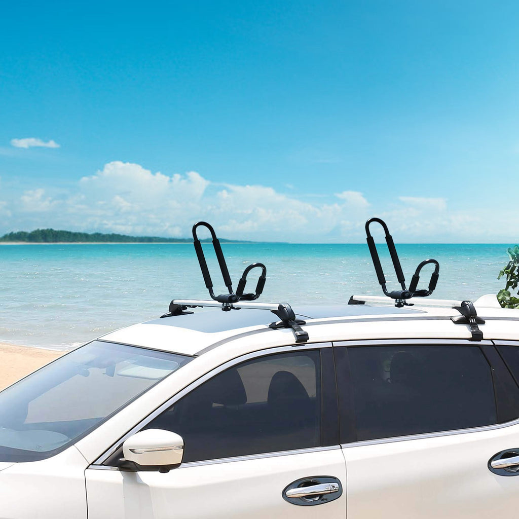 J-Bar Kayak Roof Rack Carrier Pair, 220 lb with Tie-Down Straps – image 2