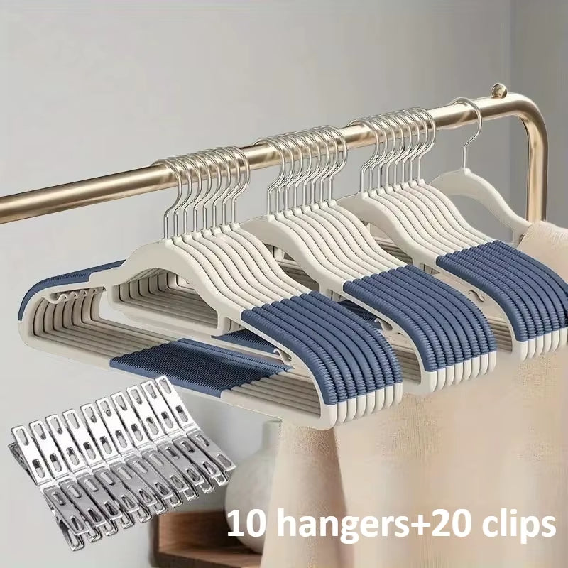 Velvet Hangers - 10 Pack Non-Slip with 20 Clips – image 10