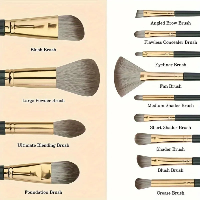 Makeup Brush Set 14-Piece Soft Fluffy Face and Eye Brushes – image 2