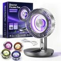 Portable Desk Fan, Foldable USB-C Rechargeable Fan with LED Light
