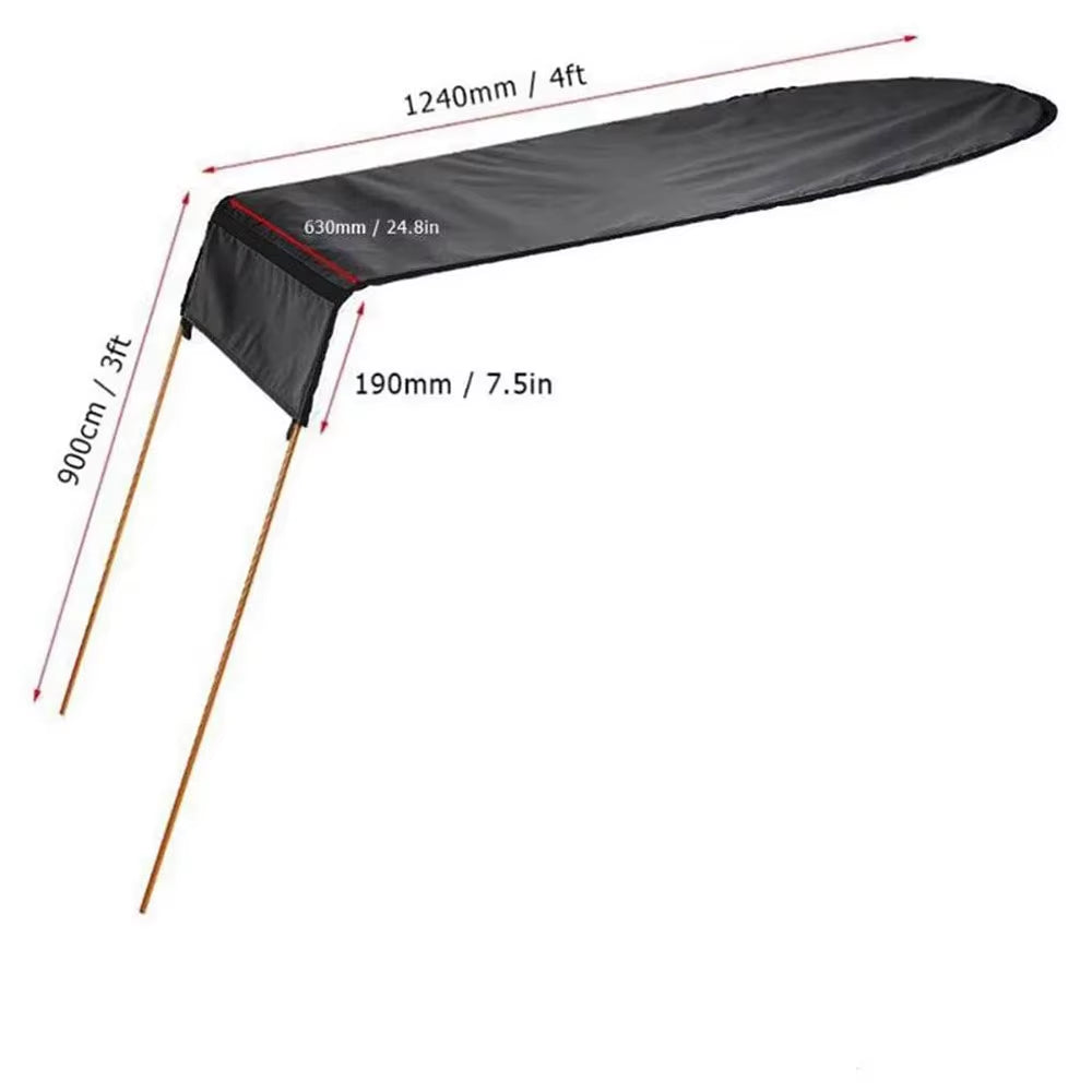 Kayak Sun Shade Canopy Detachable Bimini for Single Kayak