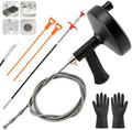 Drain Auger 33 ft, Plumbing Snake with Drill Adapter