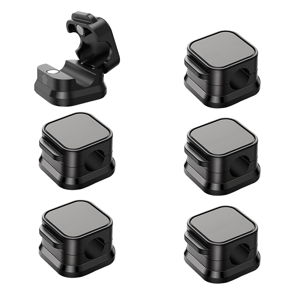 Magnetic Cable Clips – 6 Pack Adhesive Cord Organizer