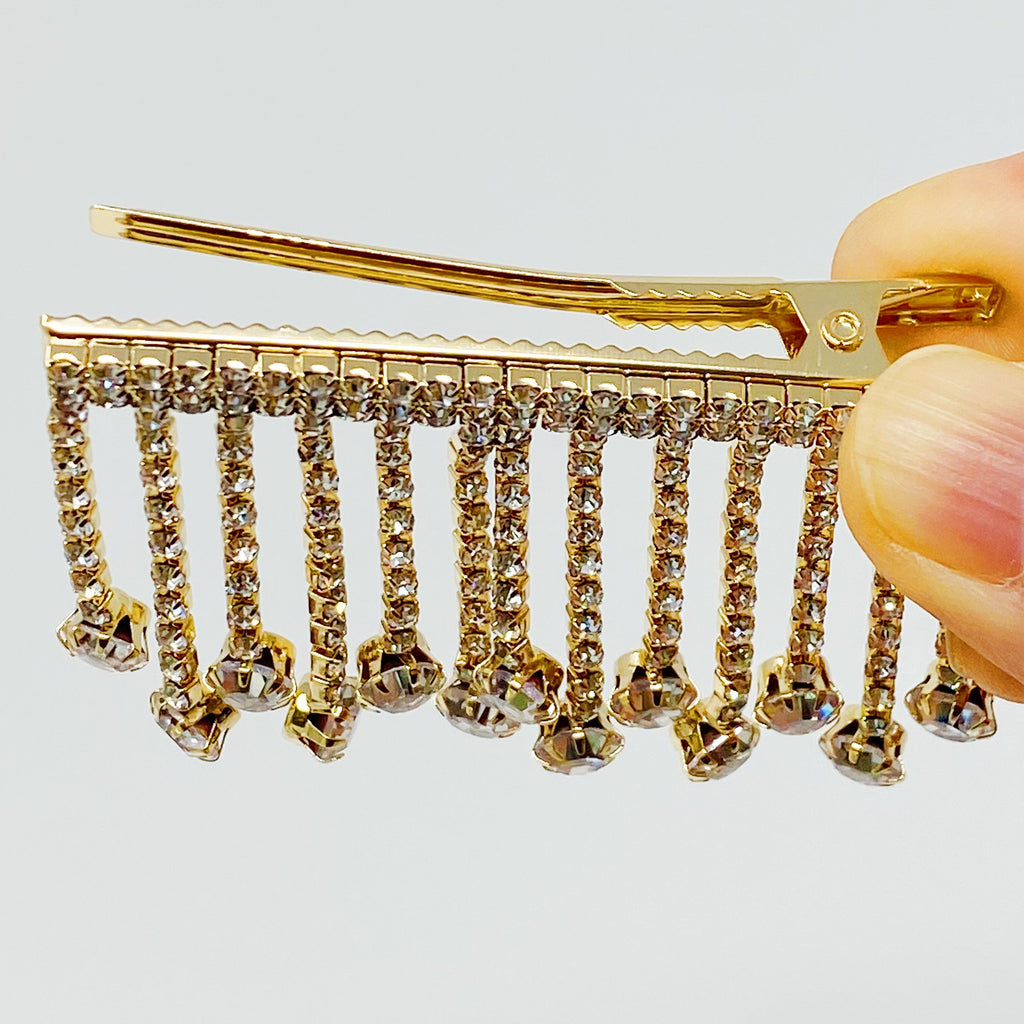 Hair Clip, Sparkling Cascade Decorative Barrette – image 7
