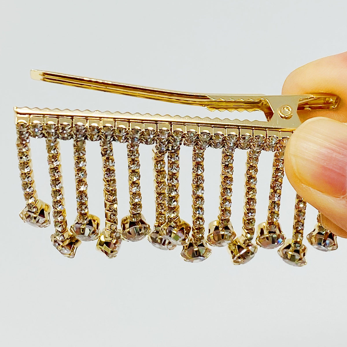 Hair Clip, Sparkling Cascade Decorative Barrette – image 7