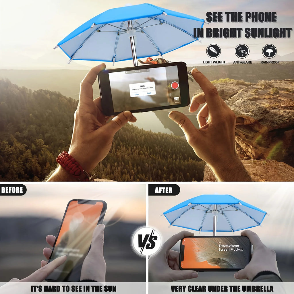 Mini Umbrella Phone Stand – Cute Universal Desk Holder – image 3