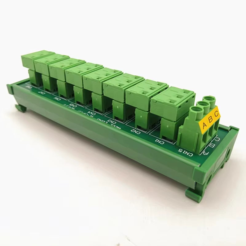 DIN Rail Distribution Terminal Block, Pluggable 3-Row Module – image 6
